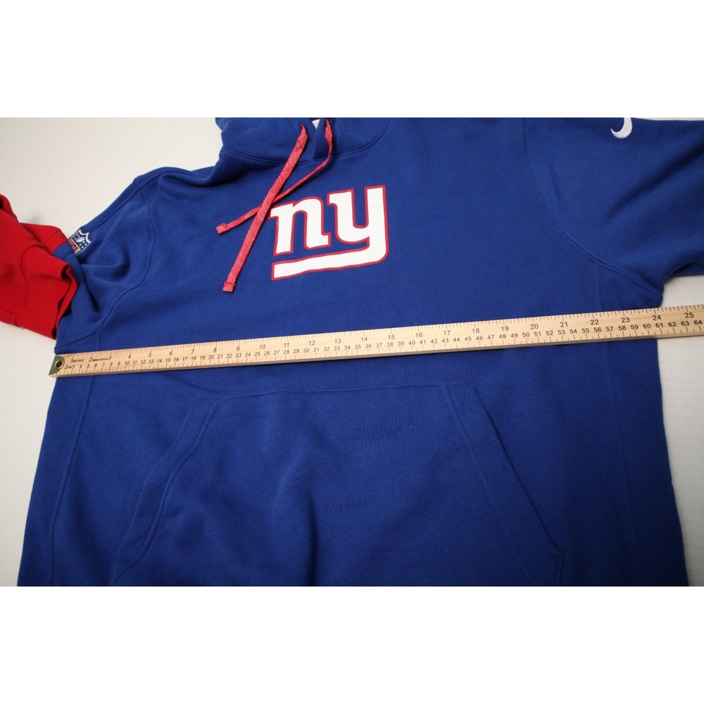 The New York Giants Hoodie Medium Blue Red Nike NFL Team Issued - Picture 9 of 13